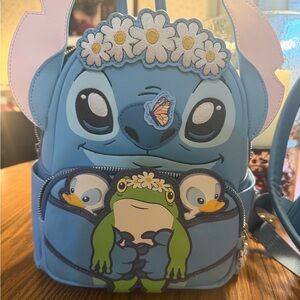 Loungefly DisneyStitch Mini Backpack with flower crown